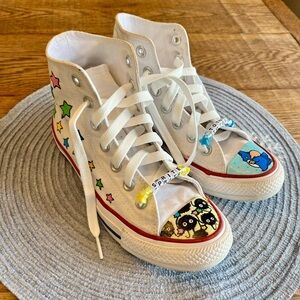 Converse Custom Design Artwork Totoro and Studio Ghibli Sneakers Size 6